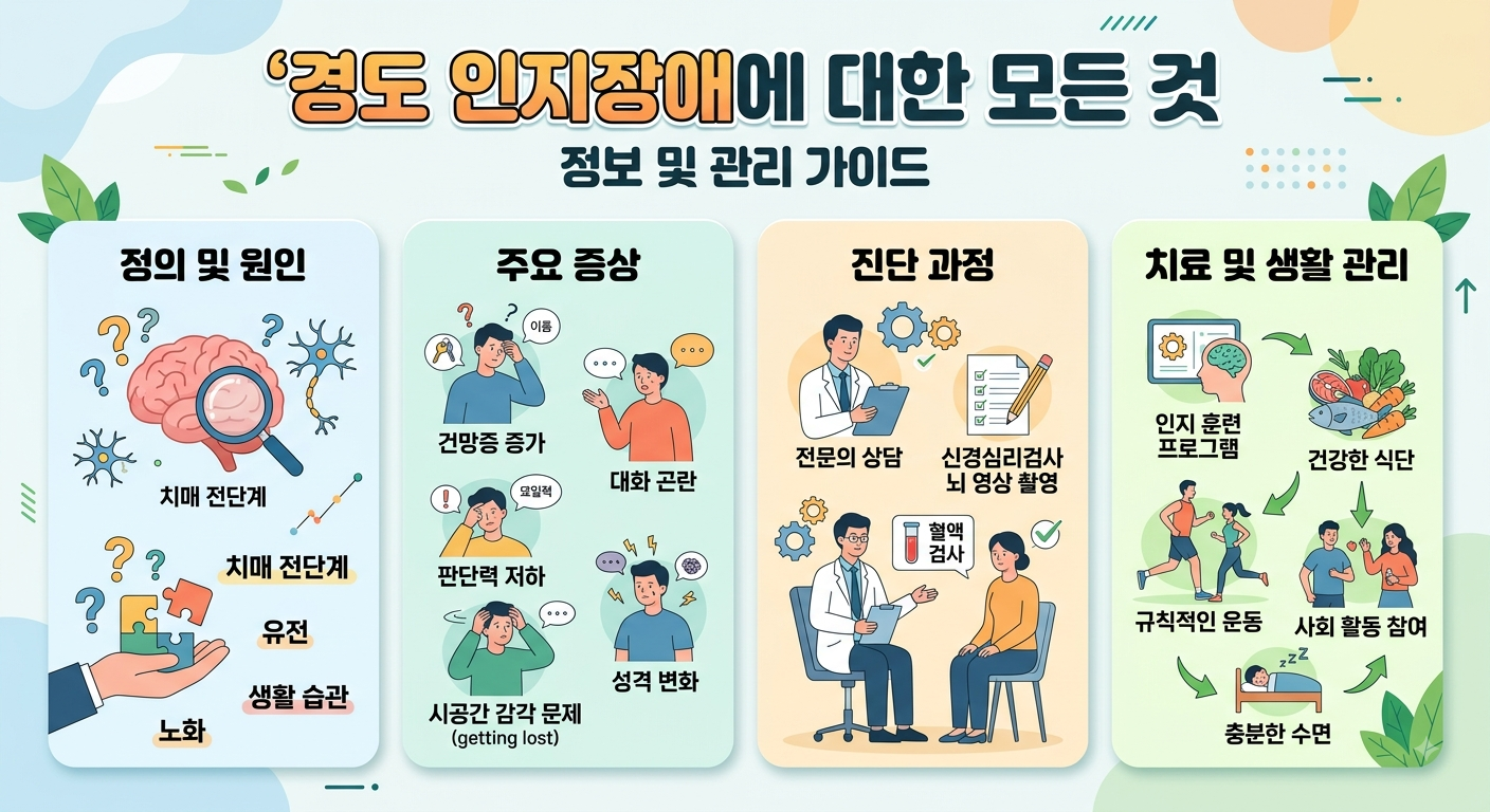 경도인지장애 증상 총정리ㅣ치매 전환율과 관리법까지